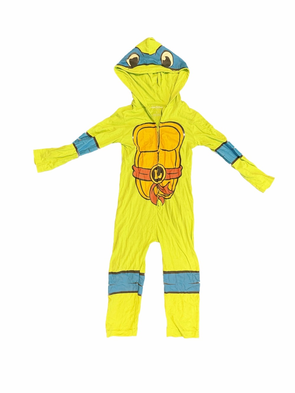 Kids Ninja Turtle One-Piece Hooded Costume